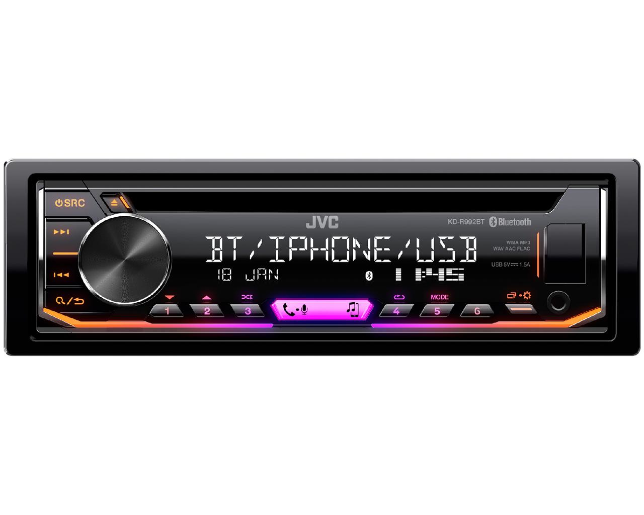 JVC KD-R992BT 1-DIN CD Receiver – image 4