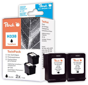 Peach 313033 ink cartridge 2 pc(s) Black
