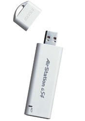 Buffalo 54Mbps Wireless USB 2.0 Keychain Adapter
