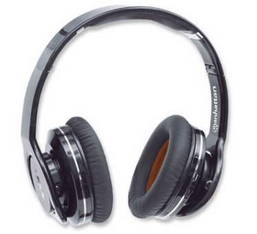 Manhattan Fathom Headset Wireless Head-band Calls/Music Bluetooth Black – image 1