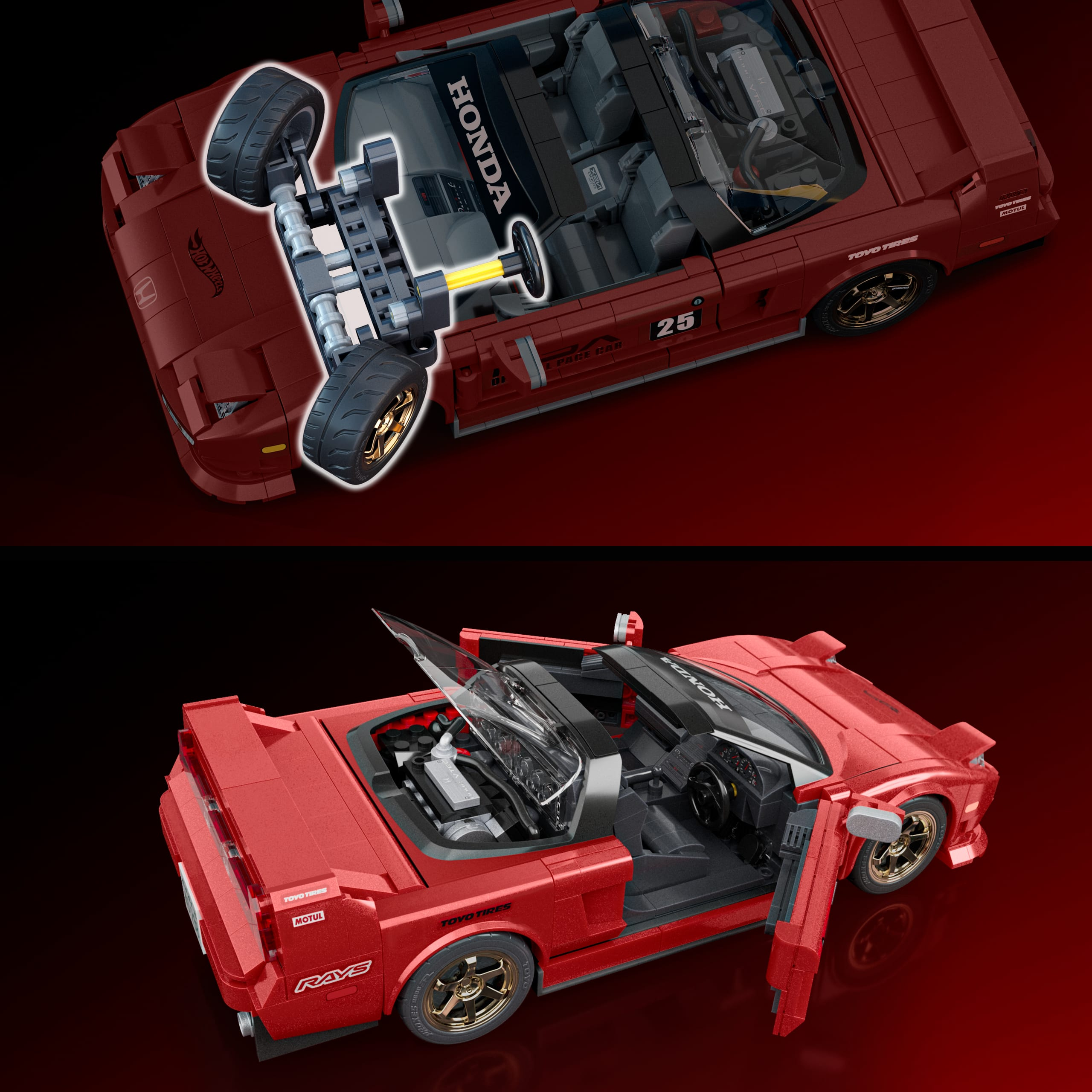 Mattel Brick Shop Hot Wheels '90 Acura NSX