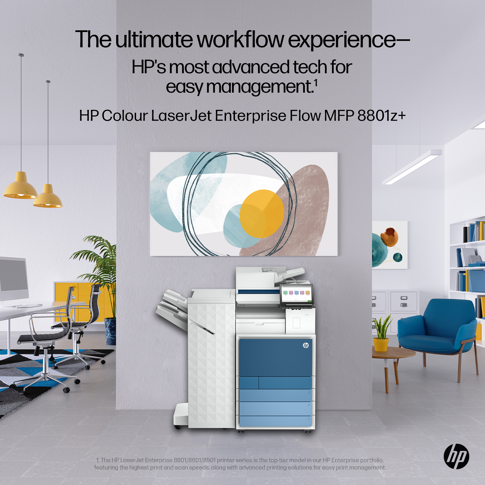HP Clr LaserJet Ent Flw MFP8801z+ Prntr – image 7