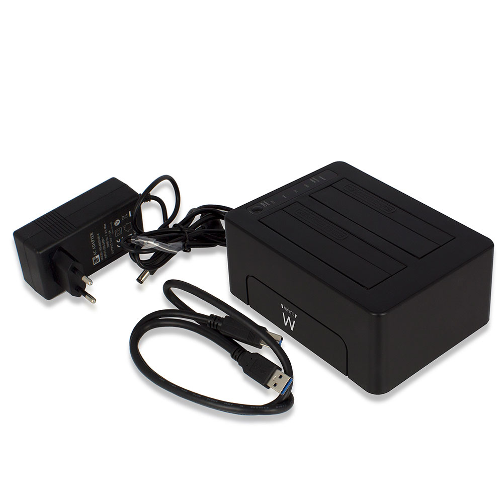 Ewent EW7014 storage drive docking station USB 3.2 Gen 1 (3.1 Gen 1) Type-A Black – image 4