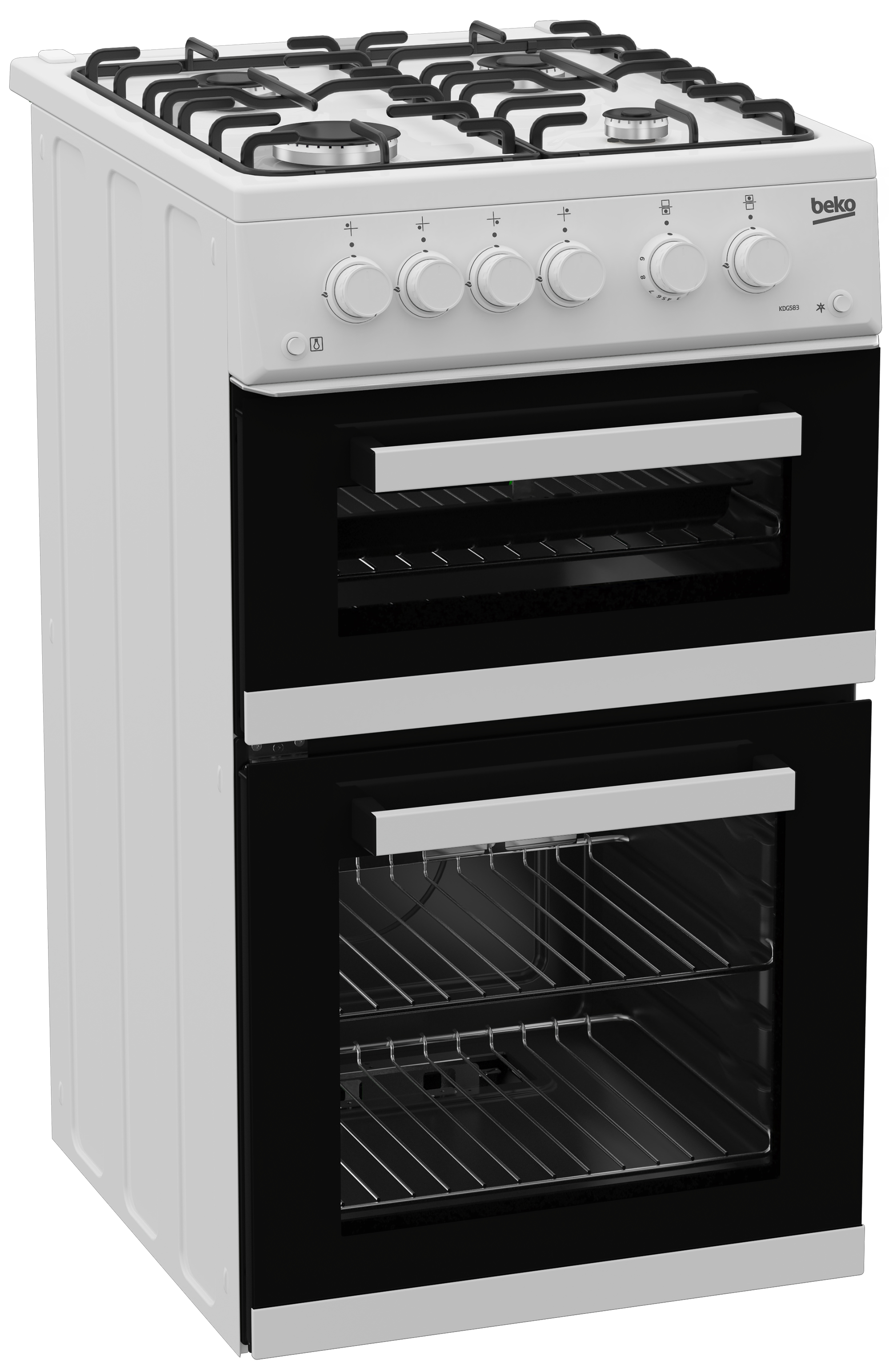 Beko KDG583W 50cm Freestanding Gas Twin Cavity Cooker – image 2