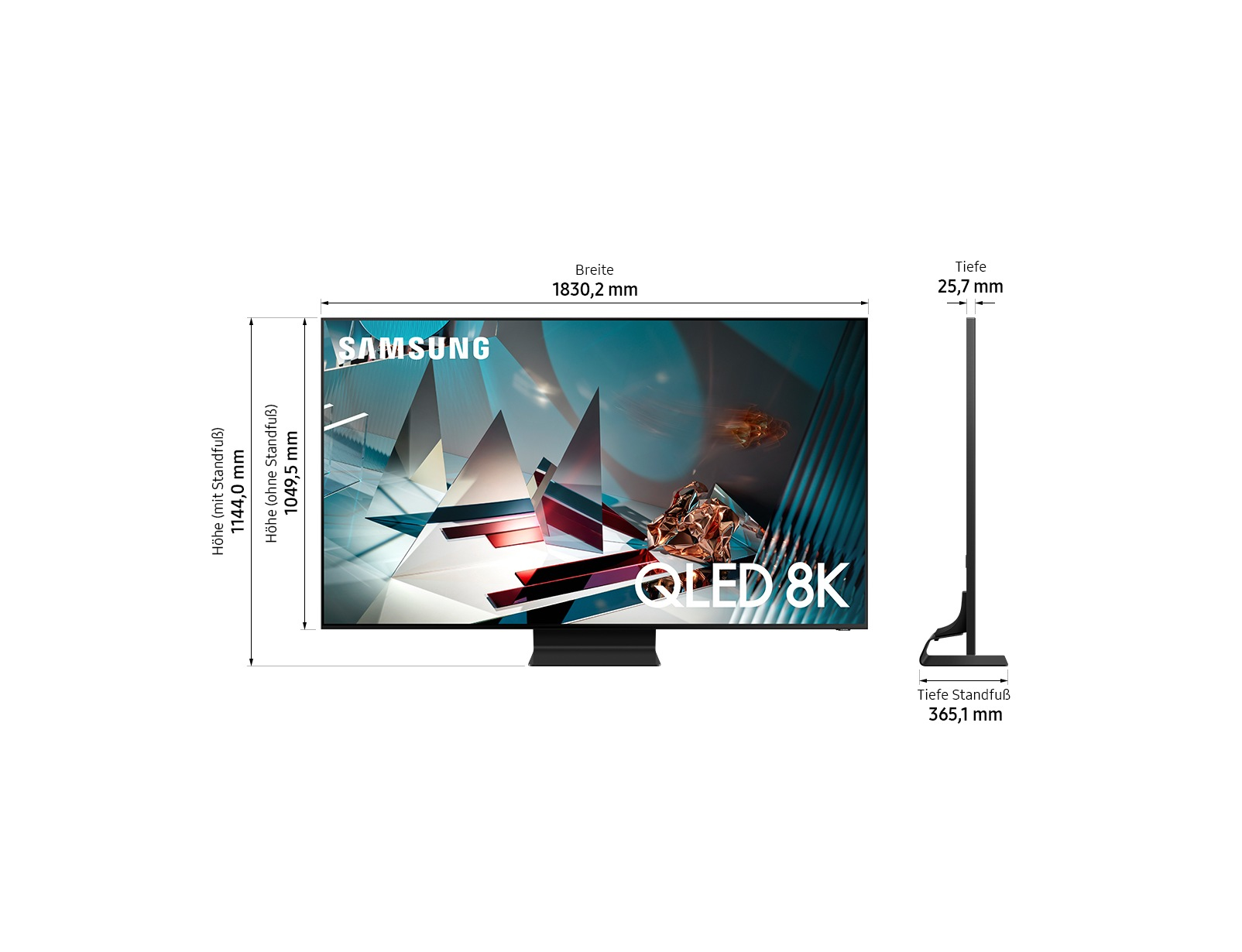 Samsung GQ82Q800TGT 2.08 m (82") 8K Ultra HD Smart TV Wi-Fi Black – image 6