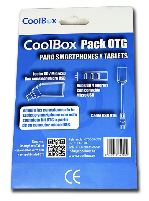 CoolBox COO-POTG interface hub 480 Mbit/s White – image 3
