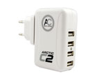 ARCTIC C2 - 4-Port USB Chager with Travel Adapters