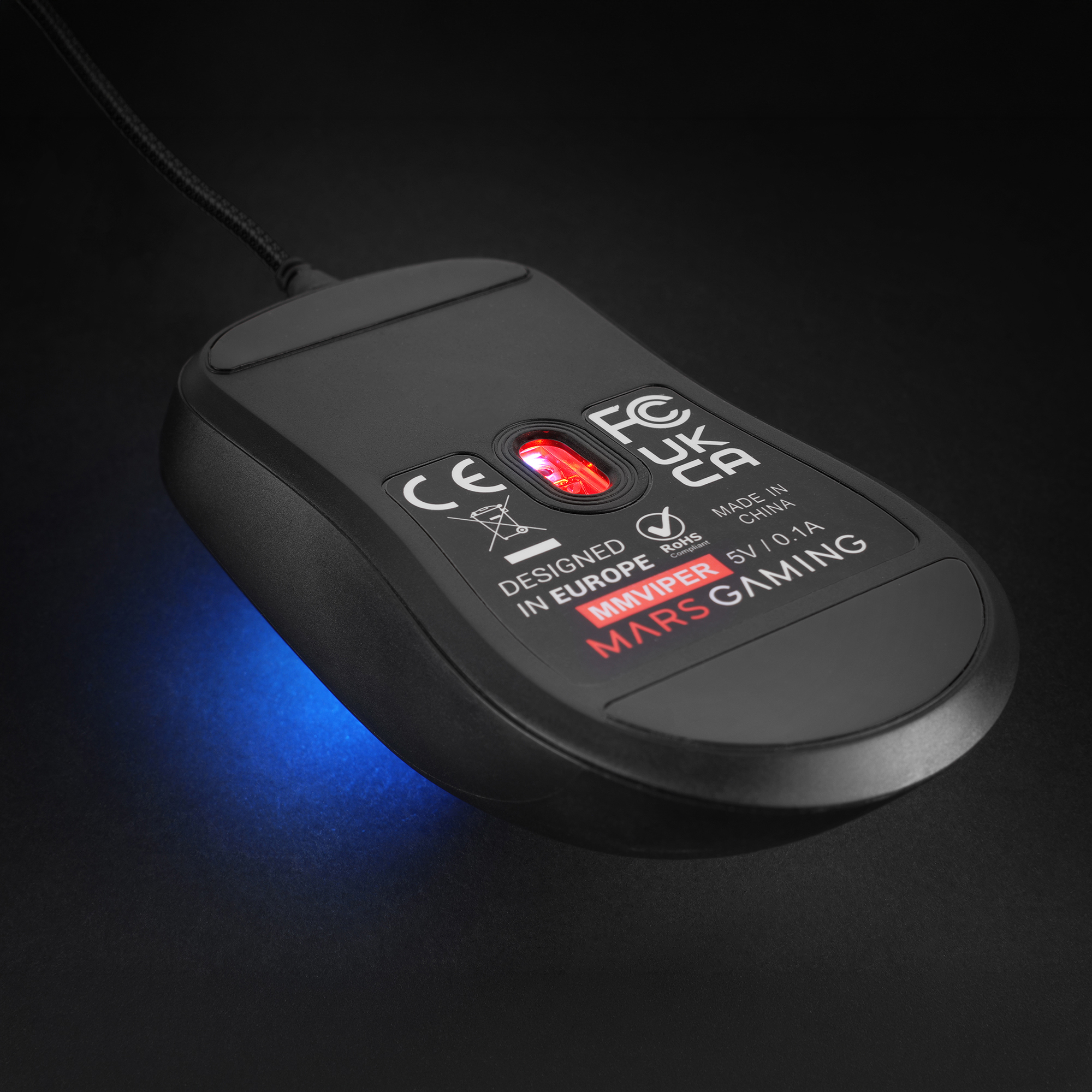 Mars Gaming MMVIPER mouse Right-hand USB Type-A + USB Type-C Optical 12800 DPI – image 7