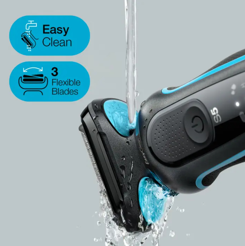 Braun Series 5 51-M4500cs Foil shaver Black, Blue – image 3