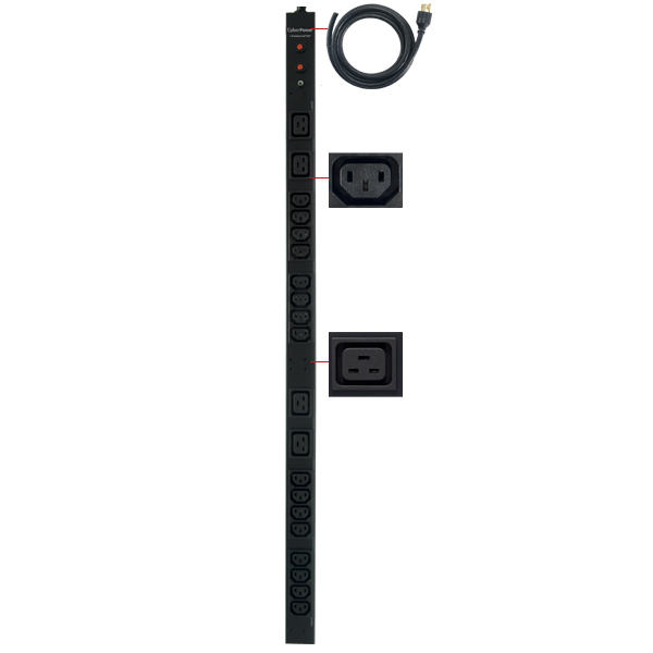 CyberPower PDU30BVHVT20F power distribution unit (PDU) 20 AC outlet(s) 0U Black – image 2