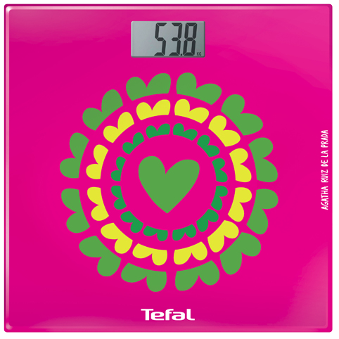 Tefal PP1123 personal scale Rectangle Multicolour Electronic personal scale