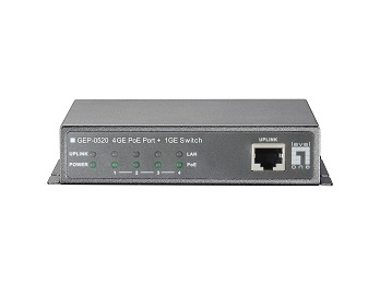 LevelOne 4 GE PoE + 1 GE Switch, 61.6W – image 3