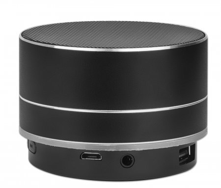 Manhattan Metallic Bluetooth Speaker (Clearance Pricing), Microphone, Splashproof, Decent Sound Output (3W), 5 hour Playback time, Integrated Controls, Range 10 – image 2