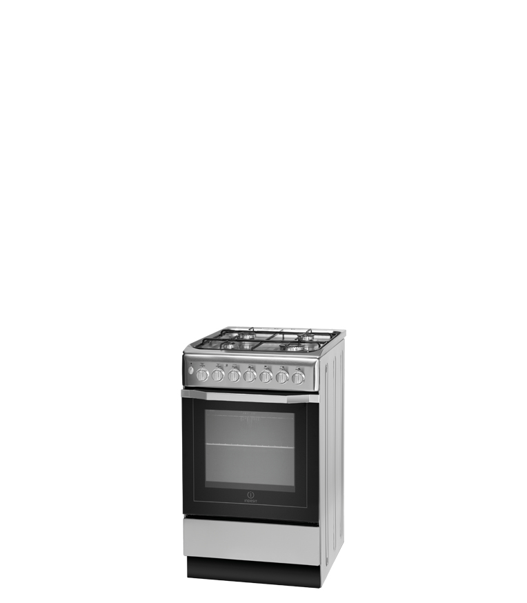 Indesit I5GSH1XUK Freestanding cooker Electric Gas Stainless steel