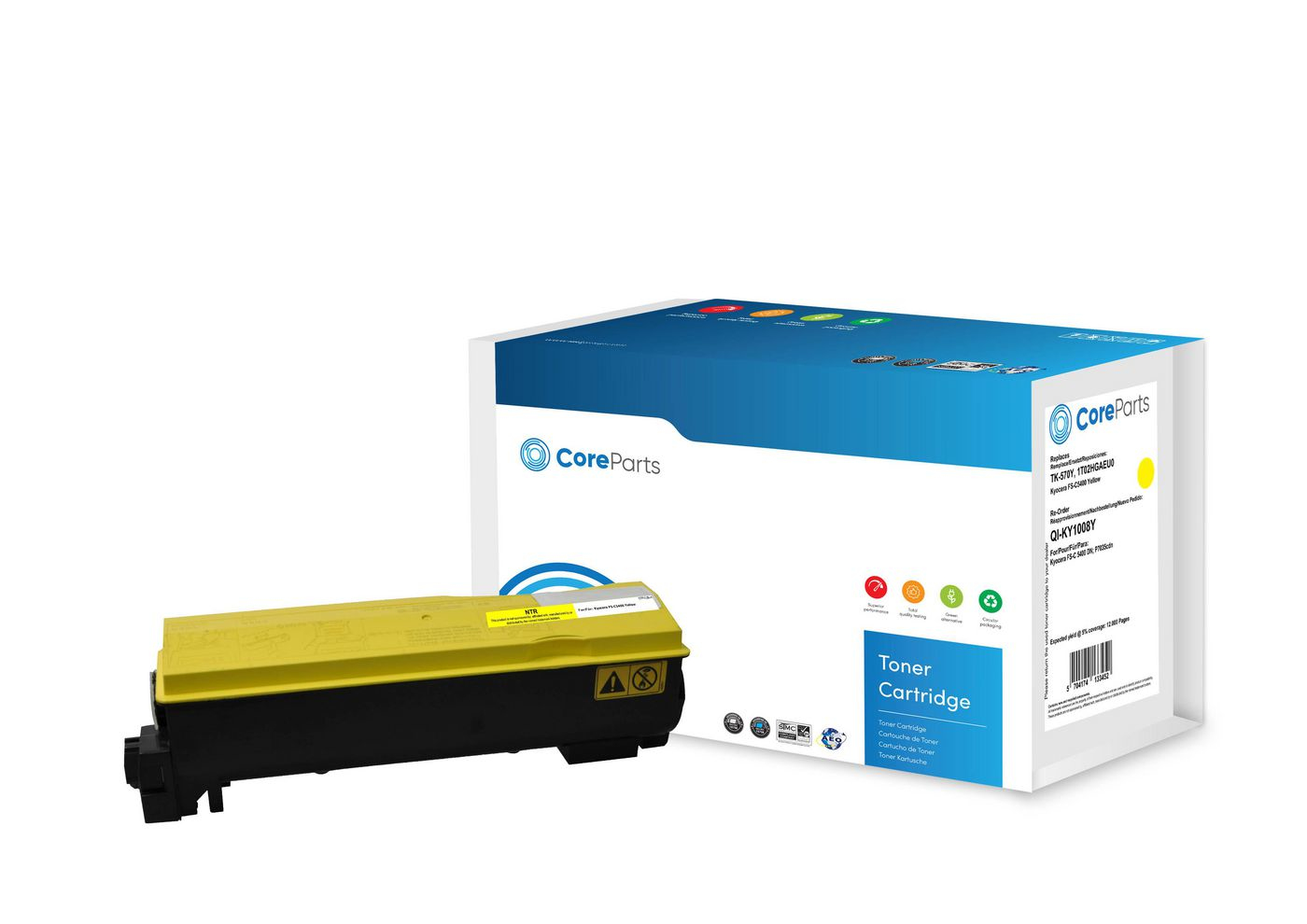 CoreParts QI-KY1008Y toner cartridge 1 pc(s) Original Yellow