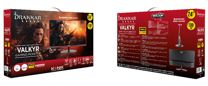 Konix Écran Gaming Valkyr 24’’ sans bords 100Hz / 3 ms / VA – image 6