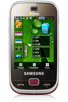 Samsung GT-B5722 7.11 cm (2.8") 105 g Black, Pink