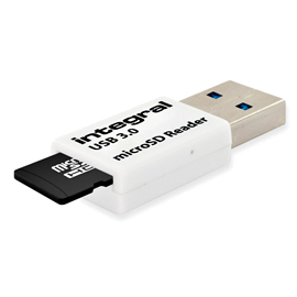 Integral INCRUSB3.0MSD card reader USB 3.2 Gen 1 (3.1 Gen 1) Type-C White