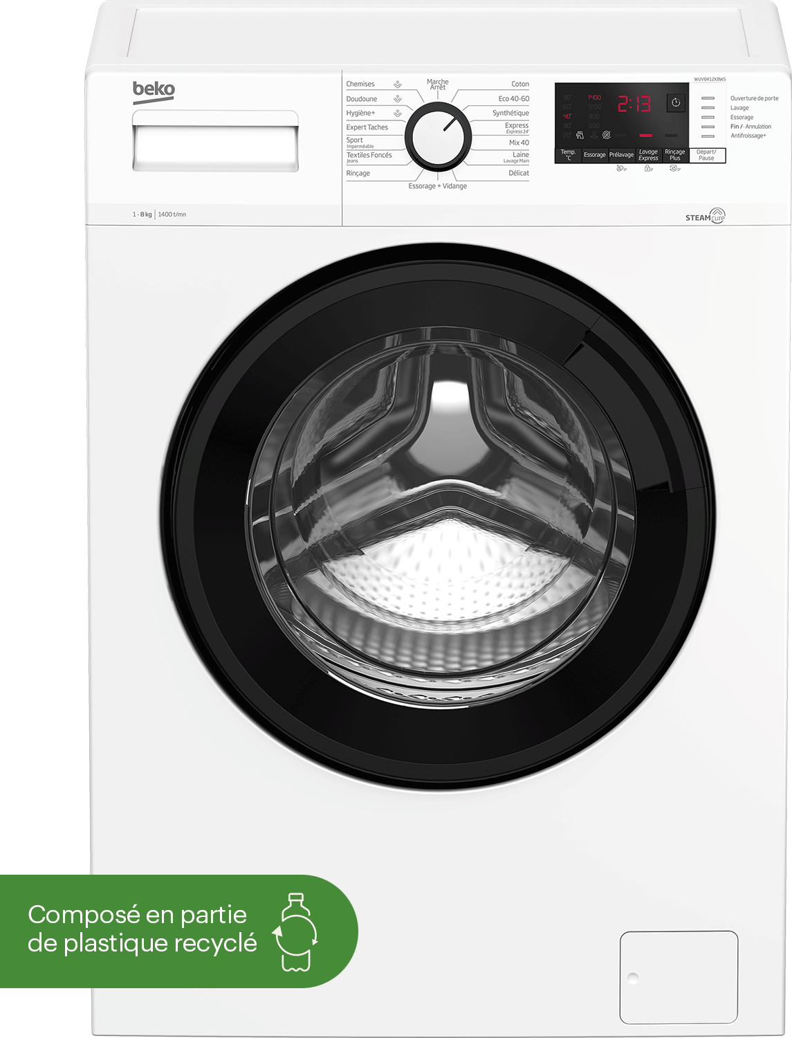 Beko WUV8412XBWS — vue 1 sur 8