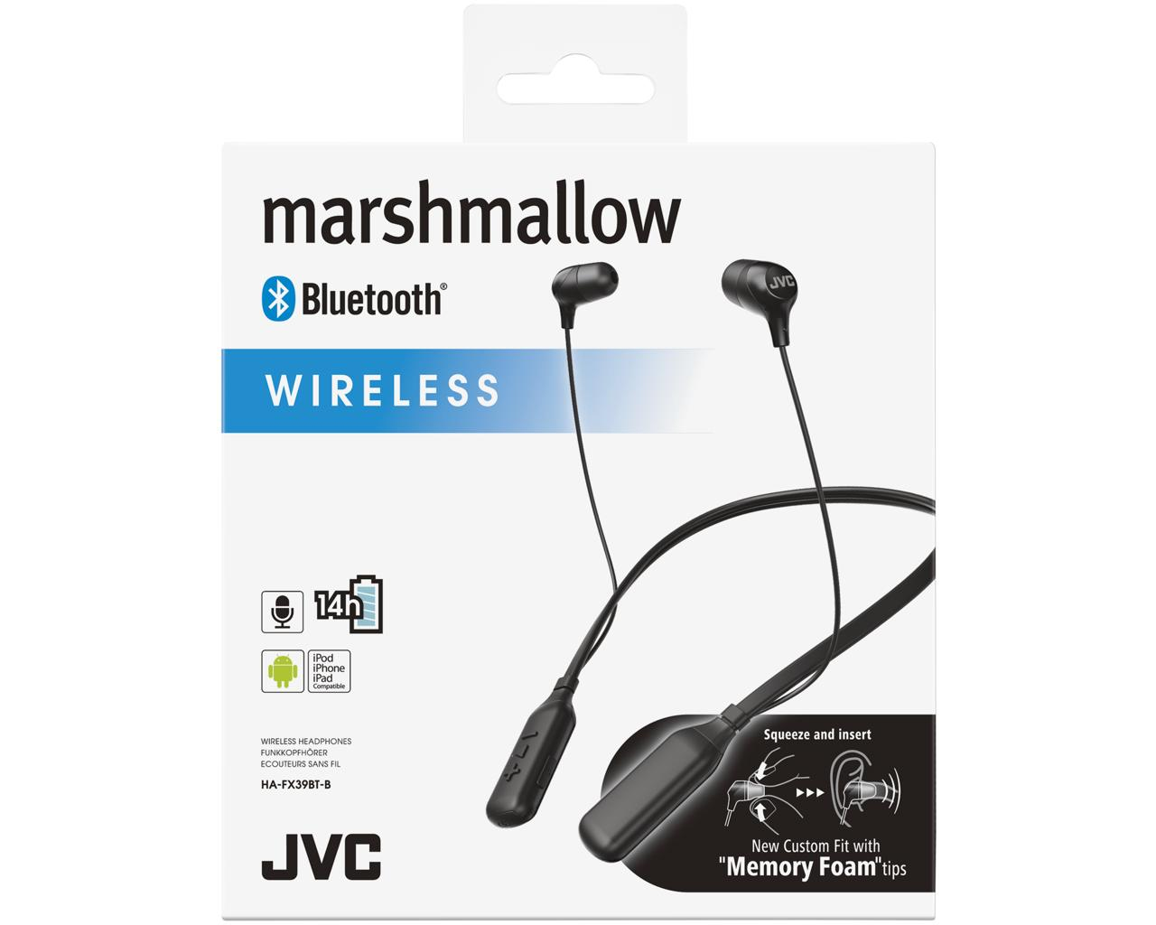 JVC HA-FX39BT-BE headphones/headset Wireless Neck-band Bluetooth Black – image 2