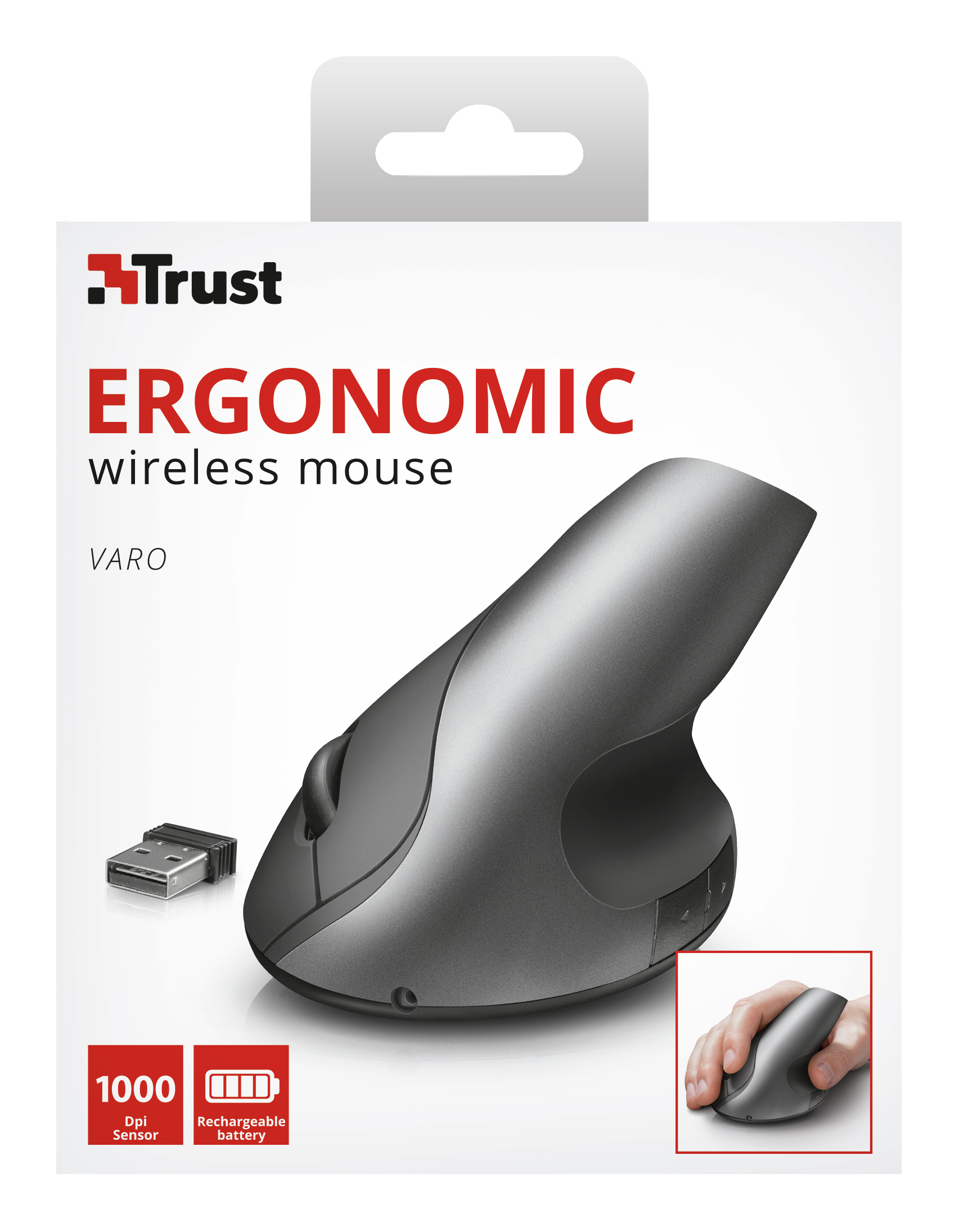 Trust 22126 mouse Office Right-hand RF Wireless Optical 1000 DPI – image 8