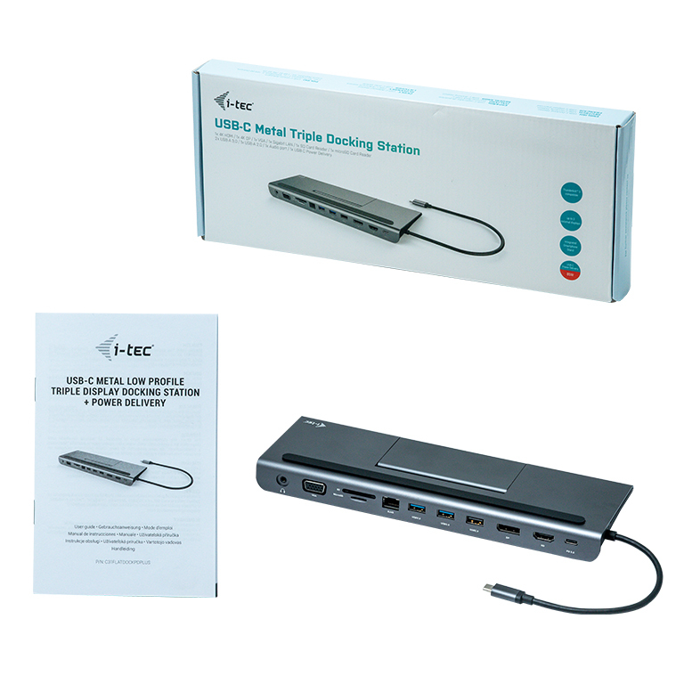 i-tec Metal USB-C Low Profile 4K Triple Display Docking Station + Power Delivery – image 6