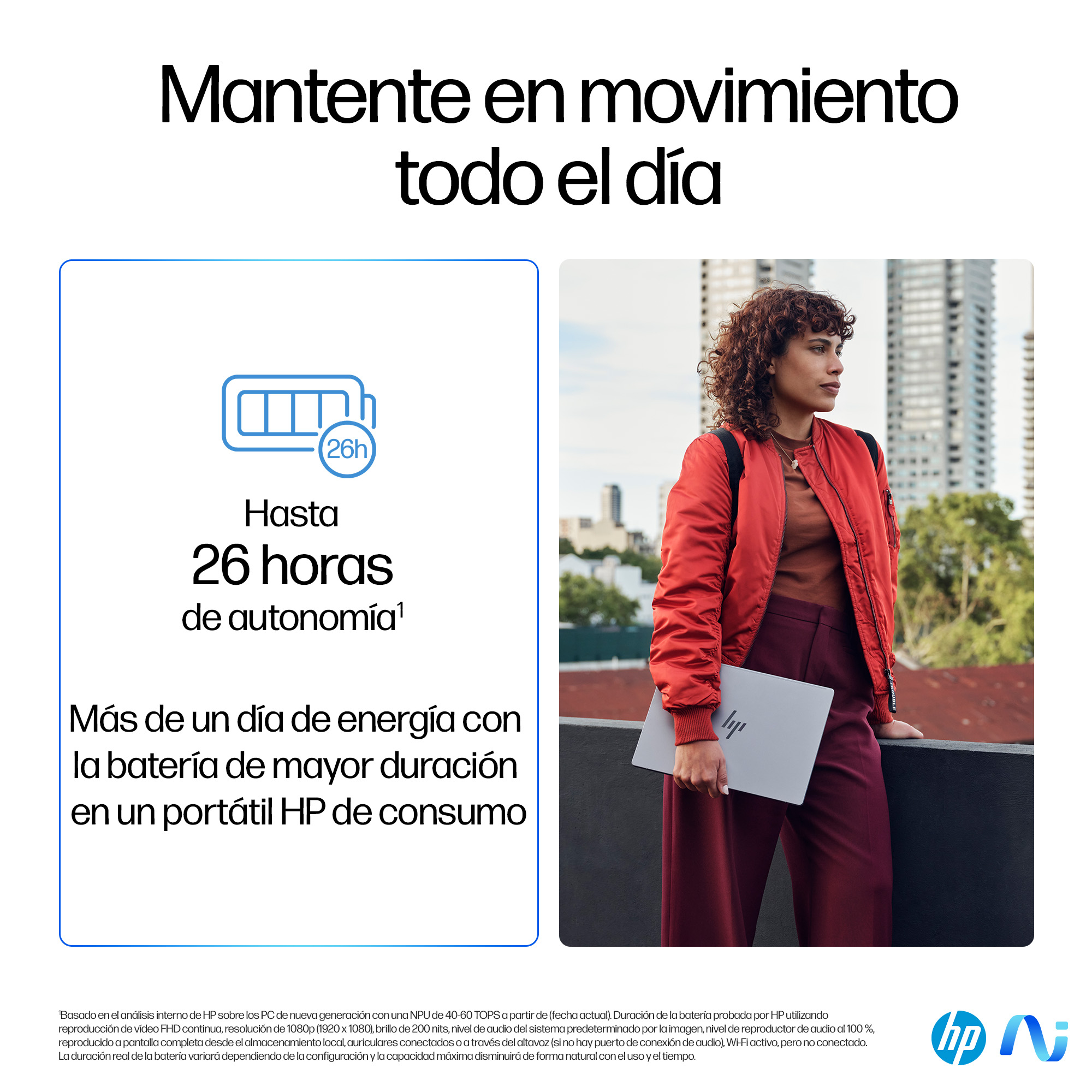 Portátil - HP OmniBook X 14- fe0002ns Copilot+ PC, 14" 2K, Snapdragon® Elite X1E-78-100 45 TOPS, 16GB RAM, 1TB SSD, Adreno Graphics, Windows 11 H - imagen 8