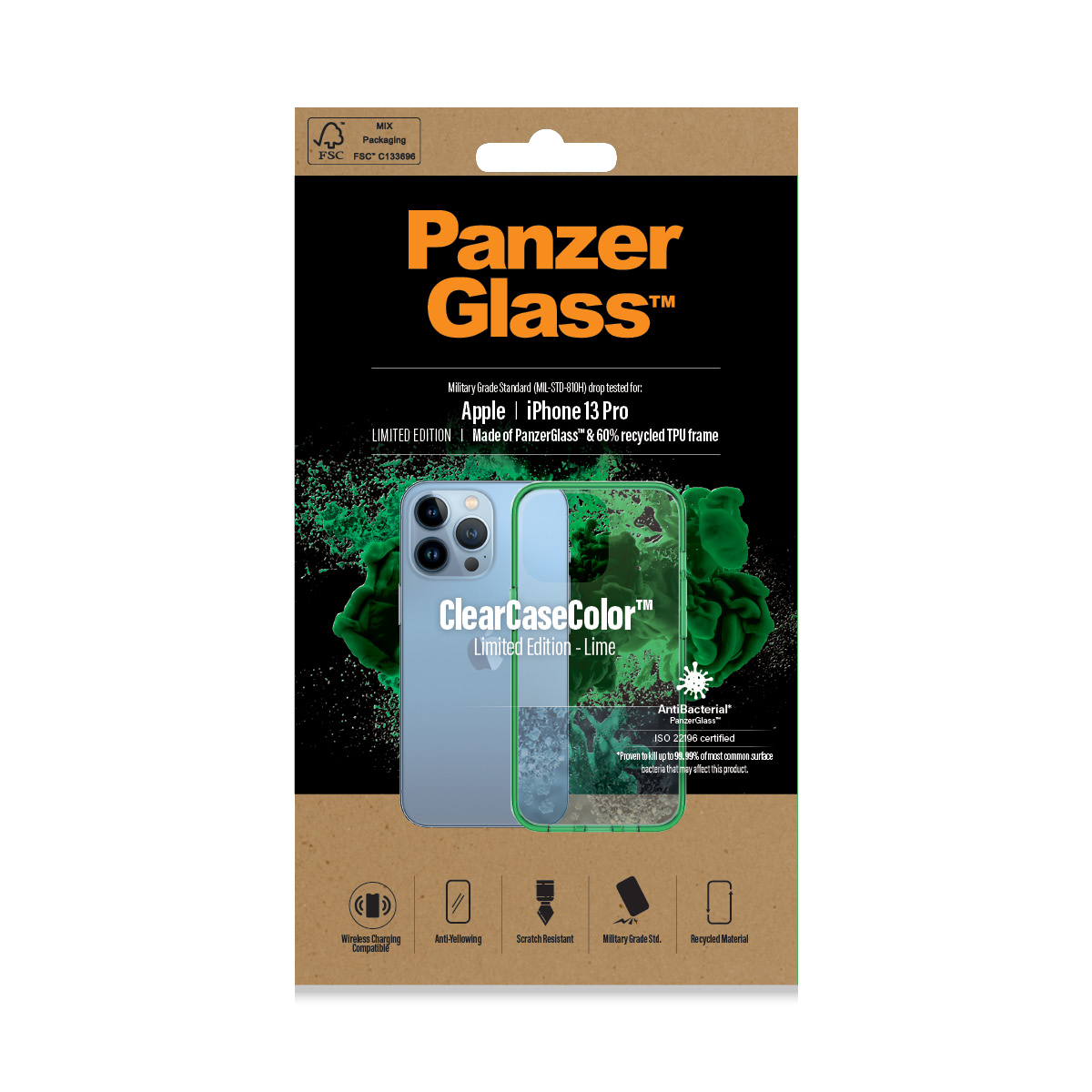 PanzerGlass ® ClearCaseColor™ iPhone 13 Pro - Lime – image 2