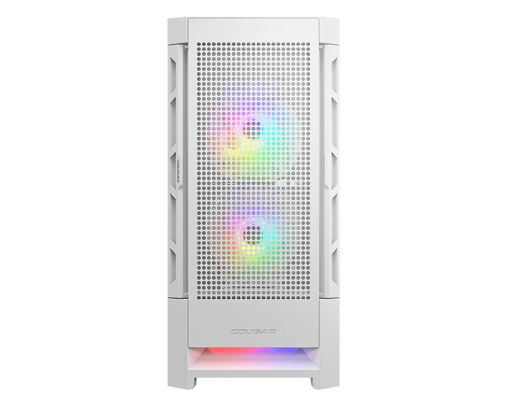 Gabinete Gamer Cougar Airface RGB - Media Torre - Mini ITX/Micro ATX/ATX/CEB - 3 Ventiladores - Panel Lateral - Blanco - 385ZD10.0005 Gabinete Gamer Cougar Airface RGB - Media Torre - Mini ITX/Micro ATX/ATX/CEB - 3 Ventiladores - Panel Lateral - Blanco - 385ZD10.0005