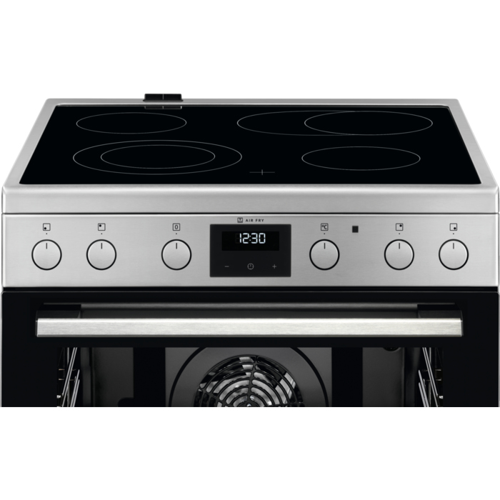Electrolux LKR64020AX cooker Freestanding cooker Electric Ceramic hob Black, Stainless steel – image 4