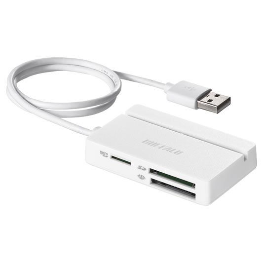 Buffalo BSCR100U2 card reader USB 2.0 White