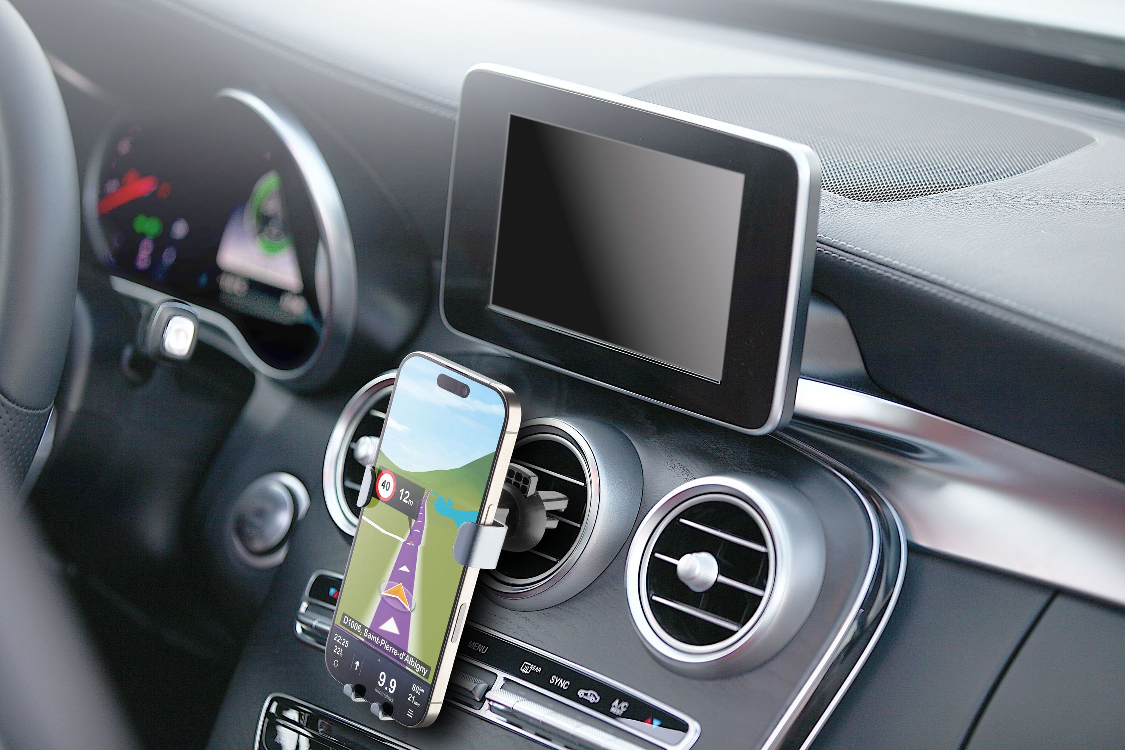 Slide - Universal Smartphonehalterung für Lüftungsdüsen im Auto