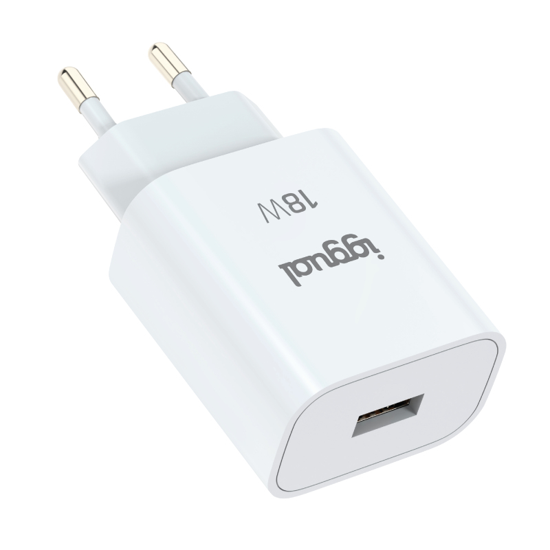iggual IGG317174 mobile device charger Universal White USB Fast charging Indoor