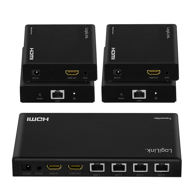 LogiLink HD0031 AV extender AV transmitter & receiver Black – image 7