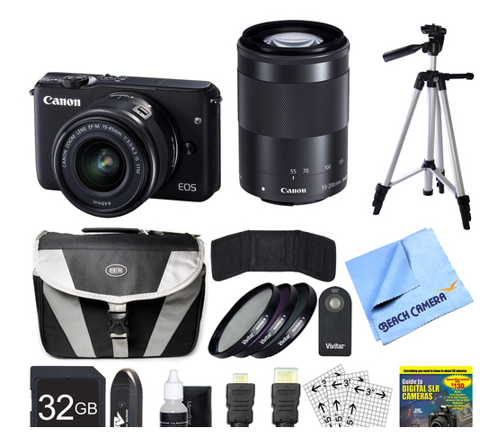 Canon M10 + EF-M 15-45mm f/3.5-6.3 IS STM + EF-M 55-200mm f/4.5-6.3 IS STM + 32GB Bundle – image 5