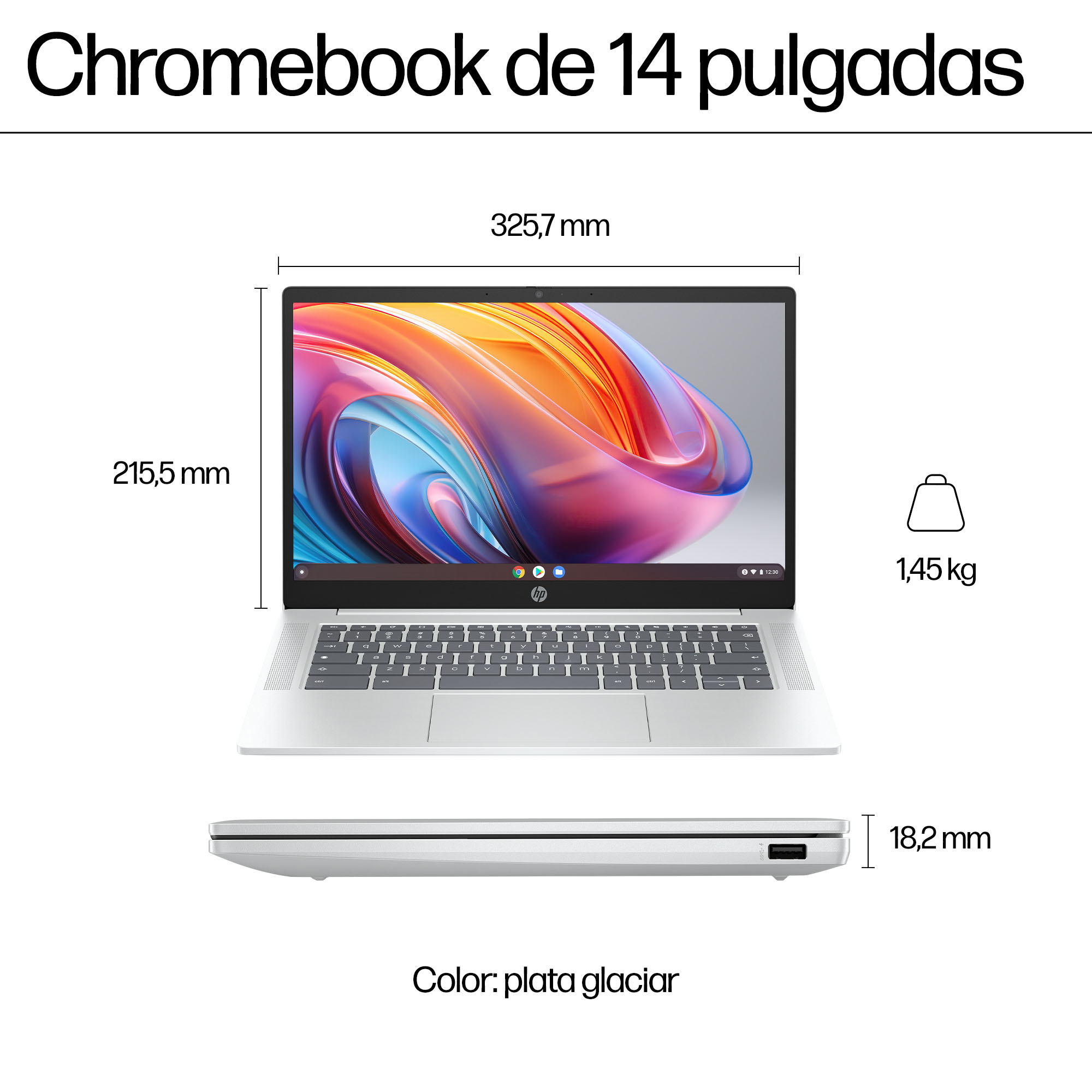 HP - Chromebook HP Chromebook Plus 14a-nf0000ns, i3-N305, 8GB, 256GB UFS, 14', ChromeOS. - imagen 7