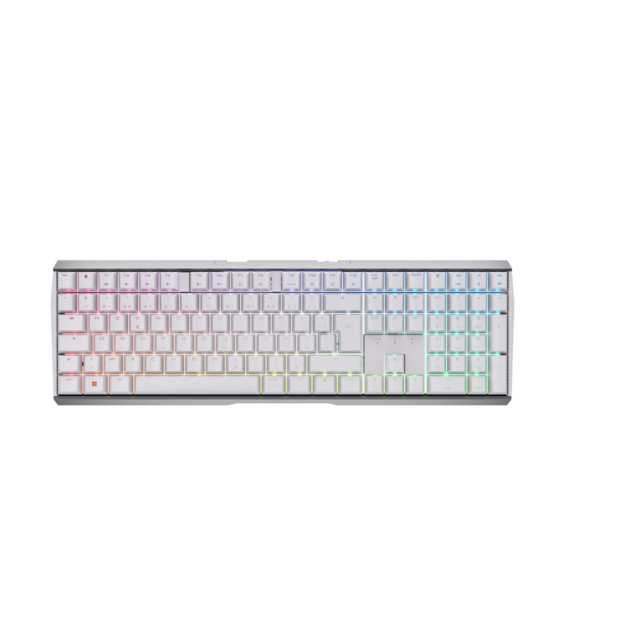 CHERRY MX 3.0S Wireless RGB keyboard Gaming RF Wireless + Bluetooth AZERTY French White