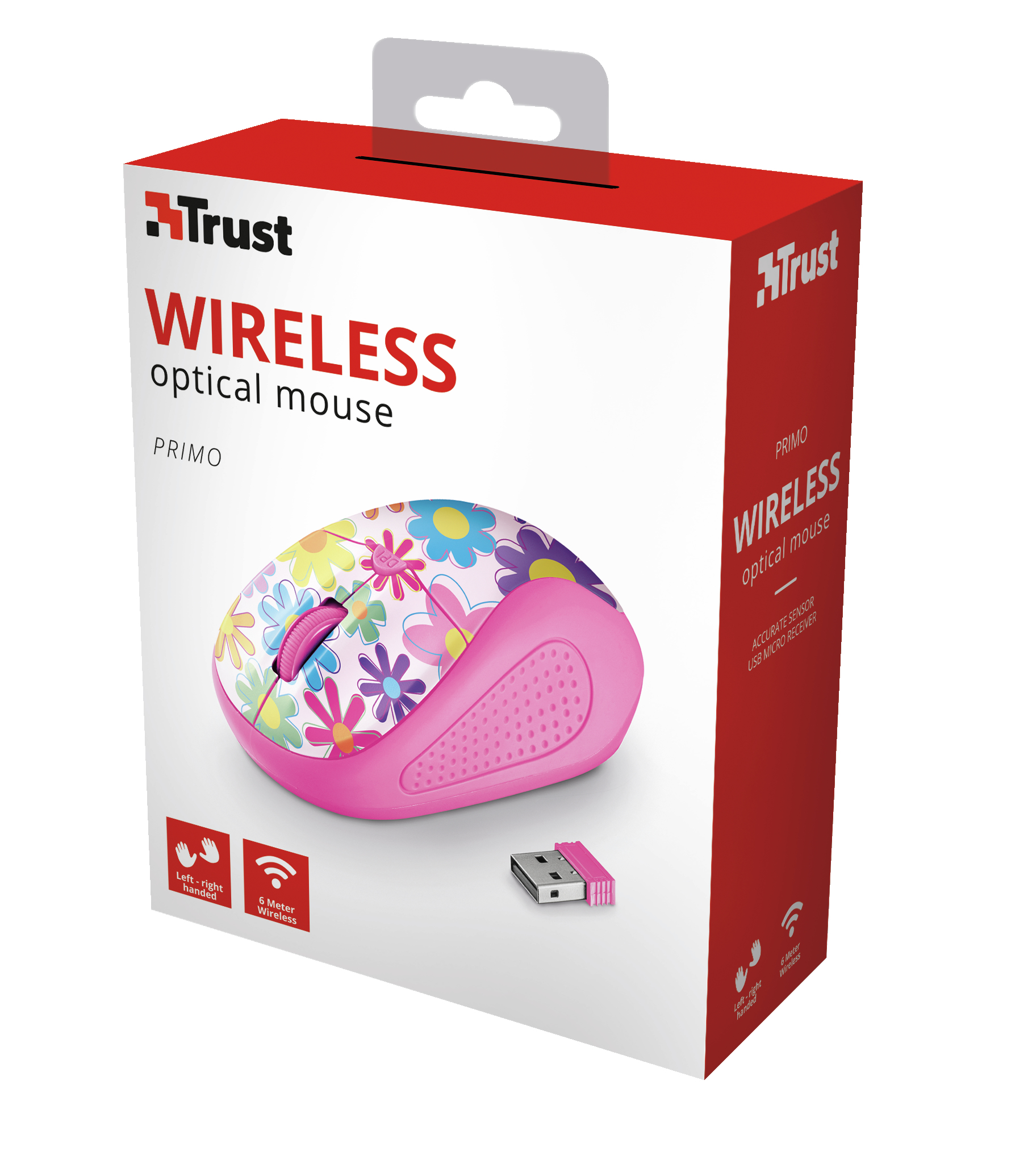 Trust 21481 mouse Children Ambidextrous RF Wireless 1600 DPI – image 4