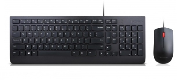 Lenovo 4X30L79891 keyboard Mouse included Universal USB QWERTZ Czech Black