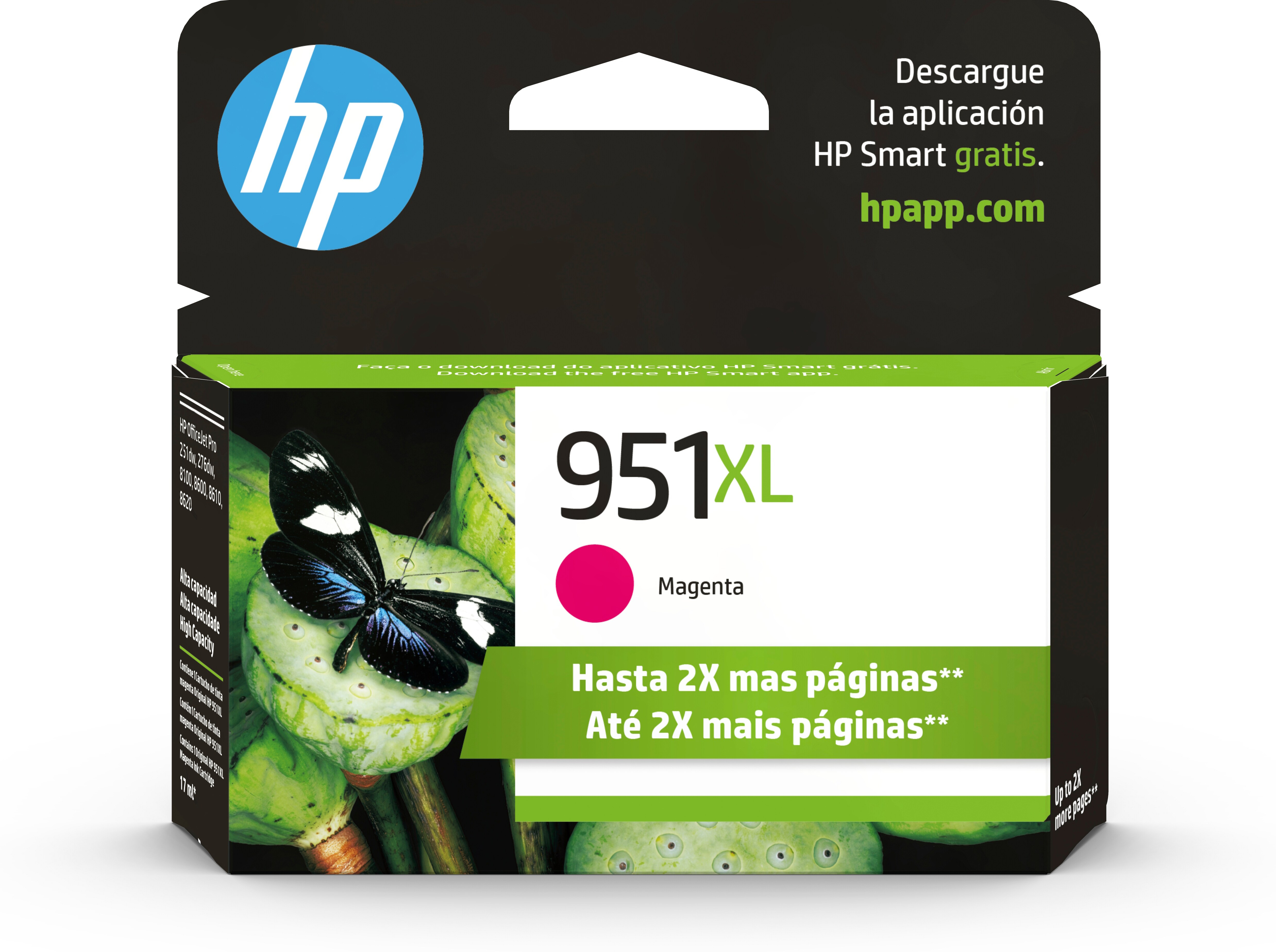 Cartucho De Tinta Hp 951Xl Magenta Original (Cn047Al) - CN047AL