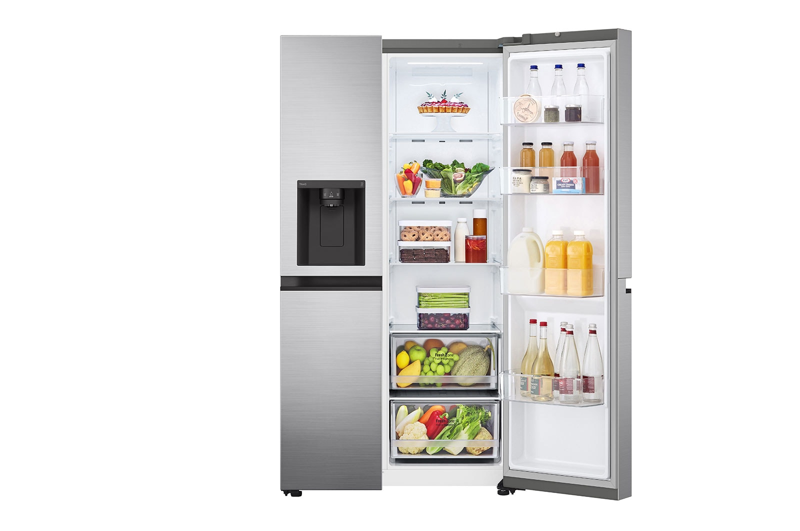 LG GSLV50PZXM side-by-side refrigerator Freestanding – image 3