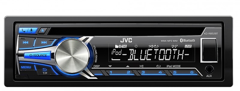 JVC KD-R852BTE car media receiver Black Bluetooth