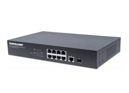 Intellinet 561358 network switch Managed Fast Ethernet (10/100) Power over Ethernet (PoE) 1U Black – image 1