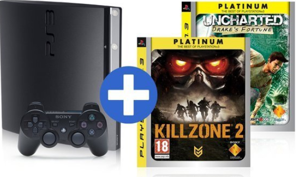 Sony Interactive Entertainment PlayStation 3 Slim 250GB + Uncharted: Drake's Fortune Platinum + Killzone 2 Platimum – image 4