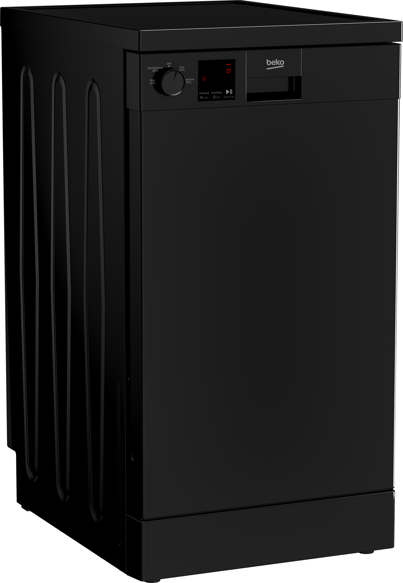 Beko DVS04020B Freestanding Slimline Dishwasher with Quick Programmes – image 2