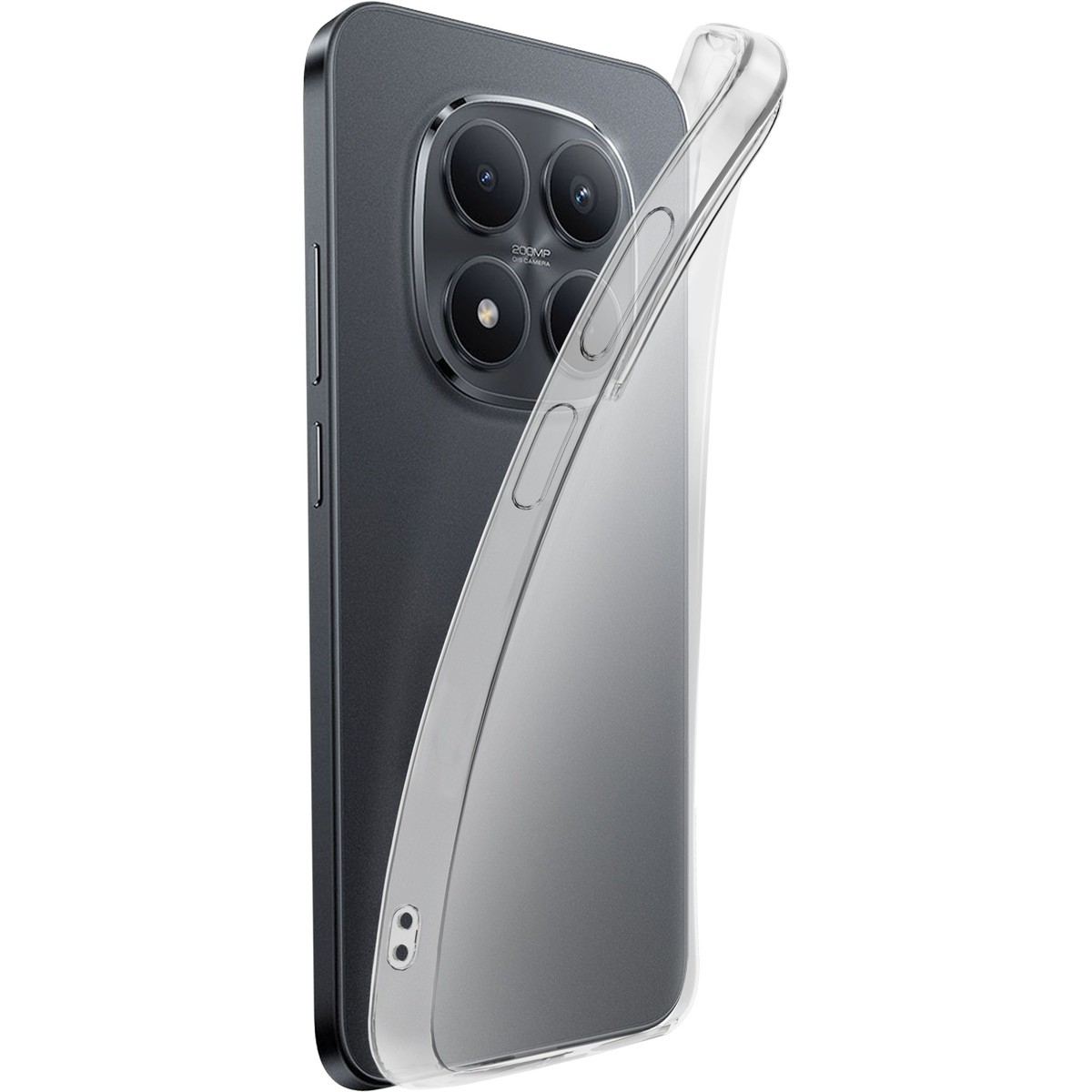 Funda móvil - CellularLine Fine, Para Xiaomi Redmi Note 15 Pro 5G, Ultrafina, Goma blanda, Transparente