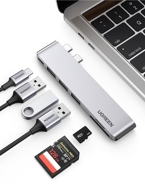 Ugreen 60560 laptop dock/port replicator Docking USB 3.2 Gen 1 (3.1 Gen 1) Type-C Silver