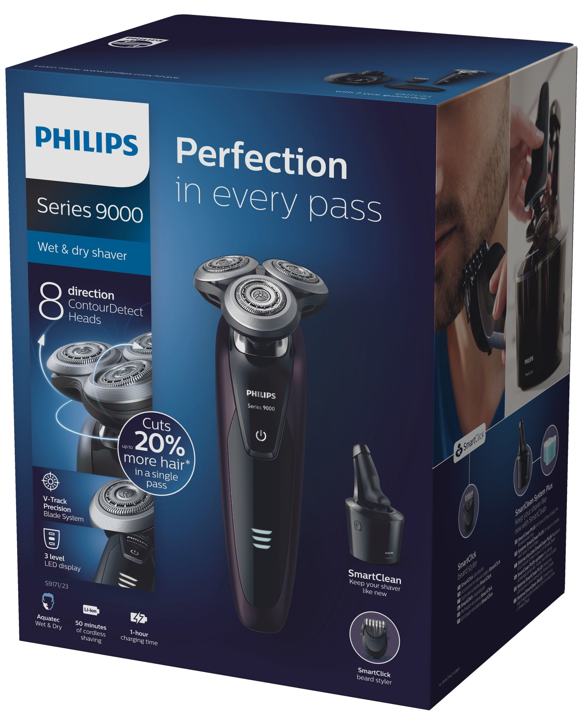 Philips SHAVER Series 9000 wet and dry electric shaver S9171/23 – image 2