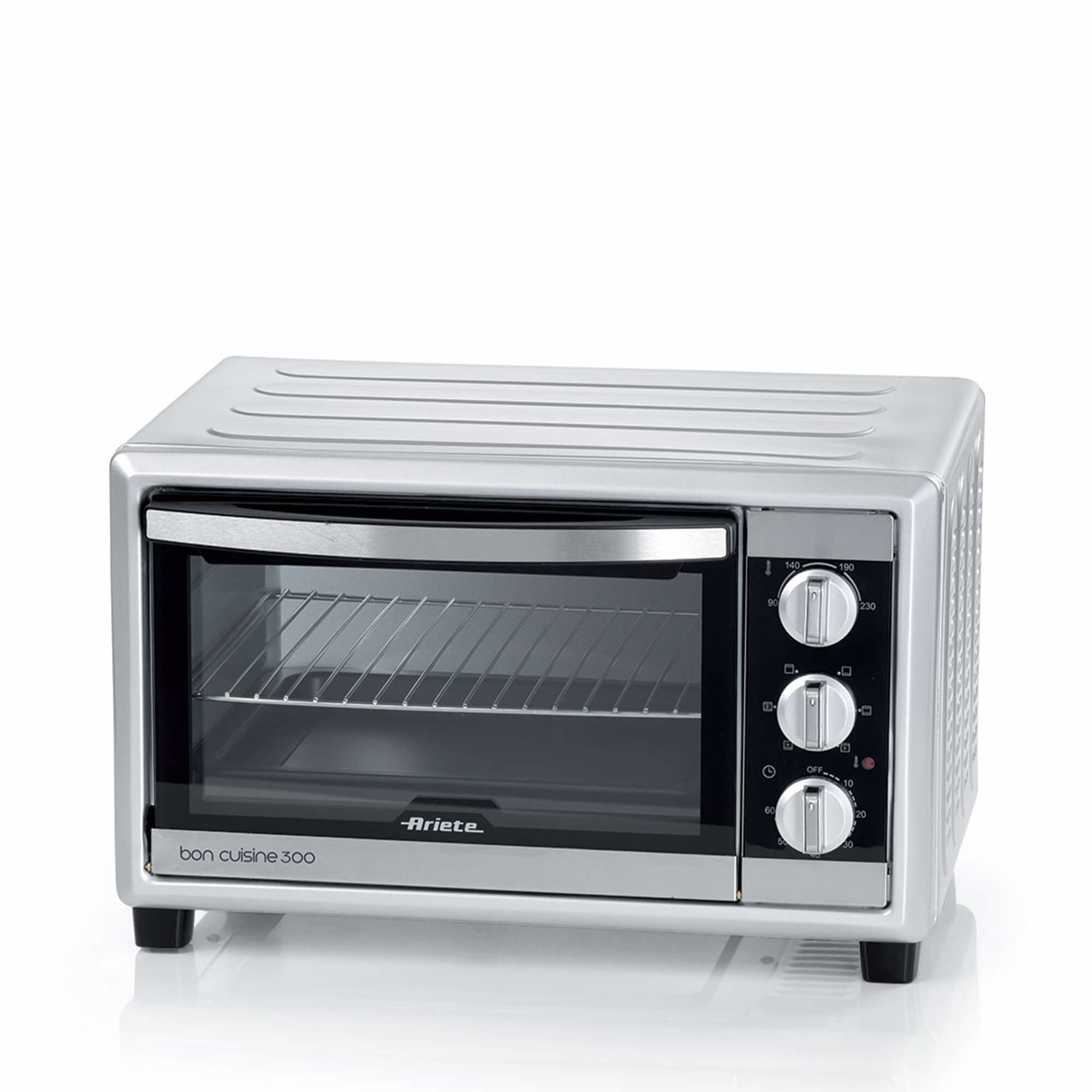 Ariete 984 Electric Ventilated Oven 30 liters - Bon Cuisine 300 - Double glass - Max temperature 230 ° - 1500 Watt - 6 cooking positions - Timer 60 '