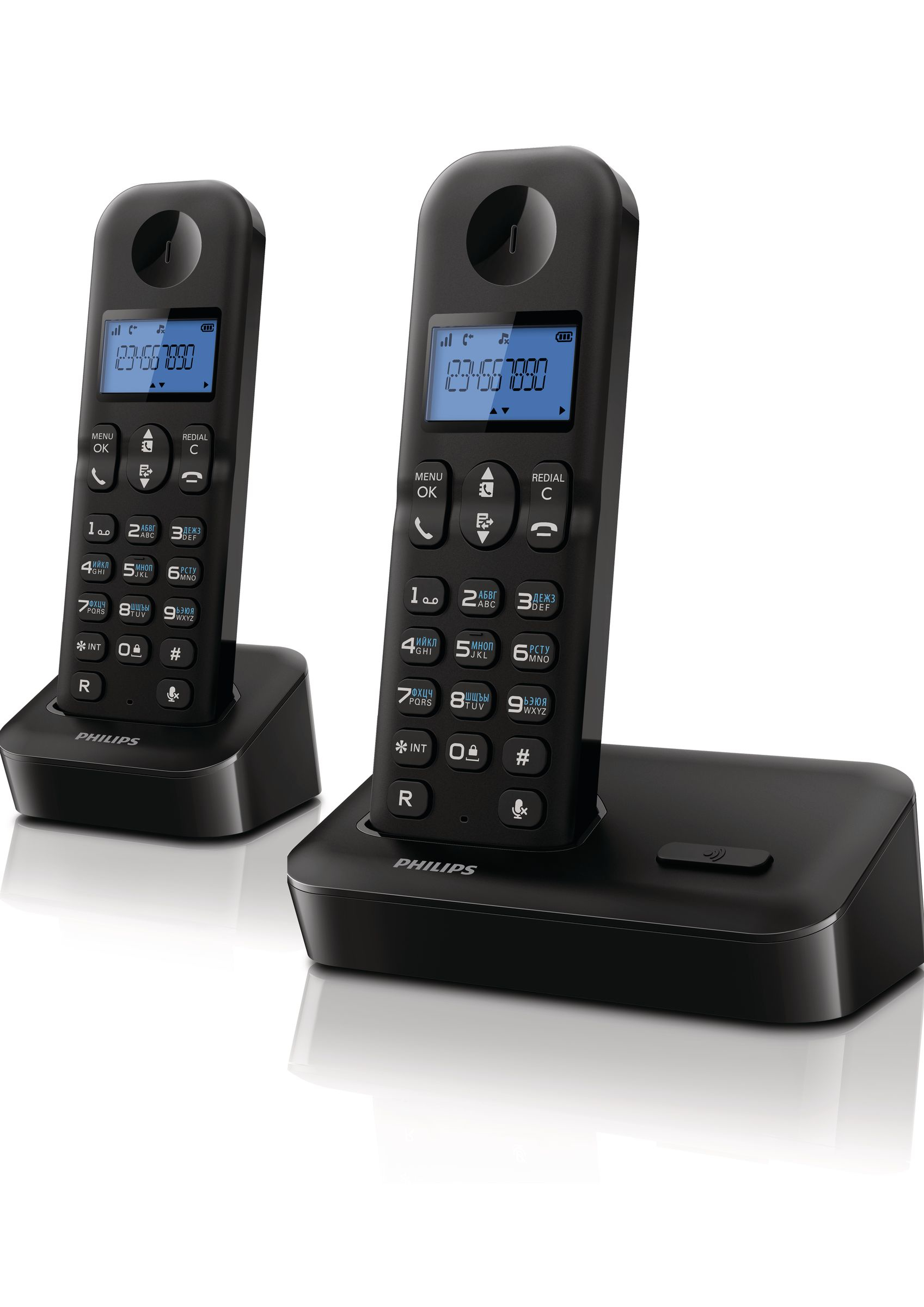 Philips D1502B/51 telephone Caller ID Black – image 1